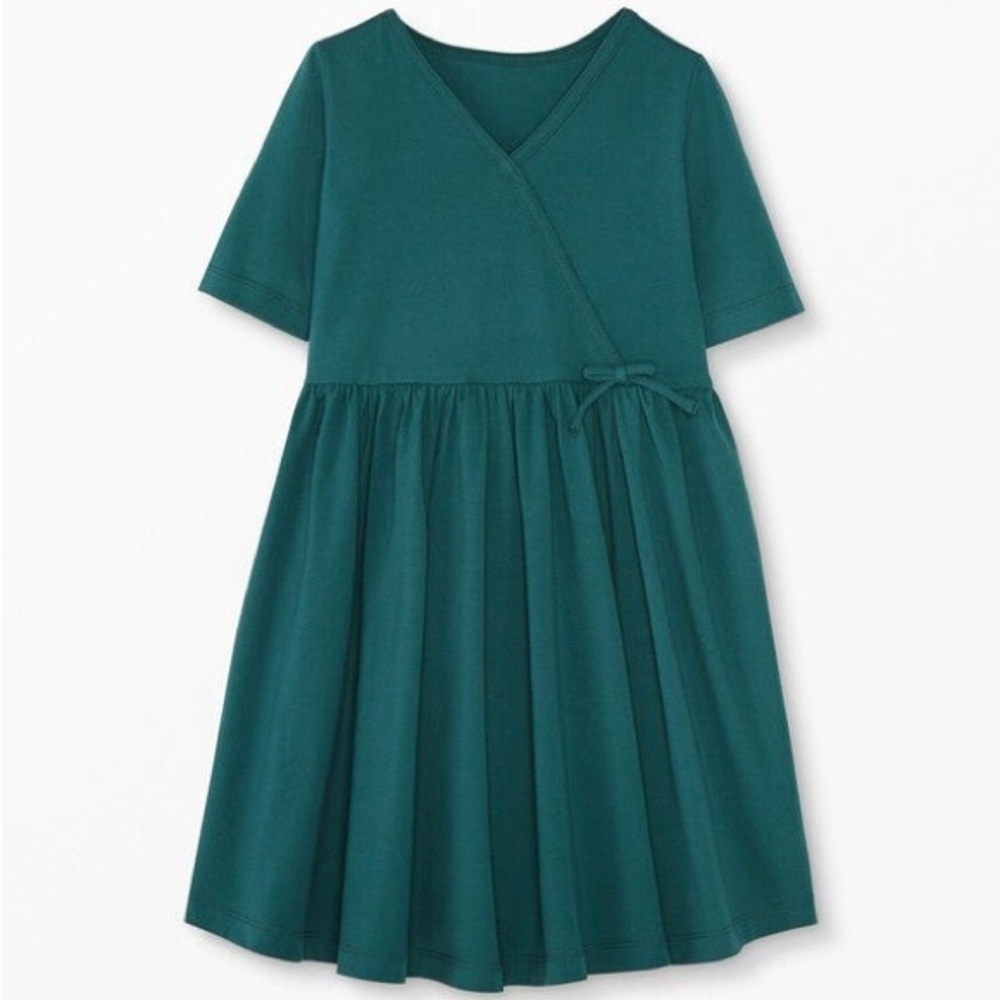 Hanna Andersson Wrap Dress In Stretch Jersey - 149 CM/ 10